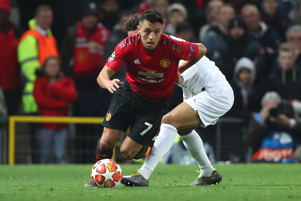 Alexis Sanchez lorsqu'il jouait pour Manchester United