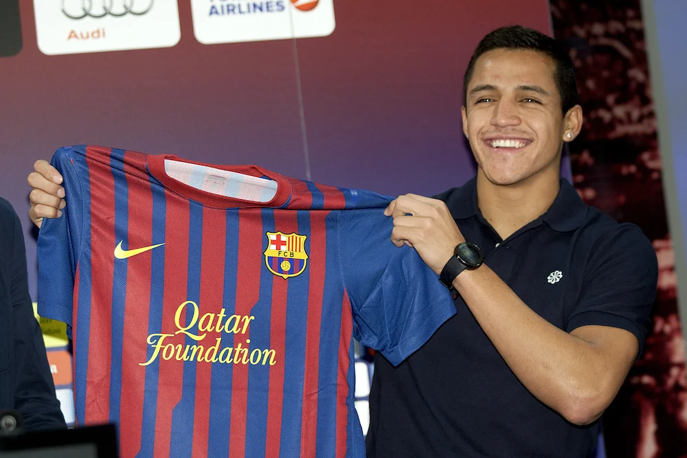 Alexis Sanchez lorsqu'il venait tout juste de signer à Barcelone