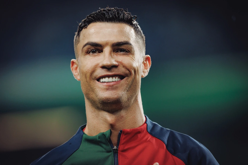 Cristiano Ronaldo heureux