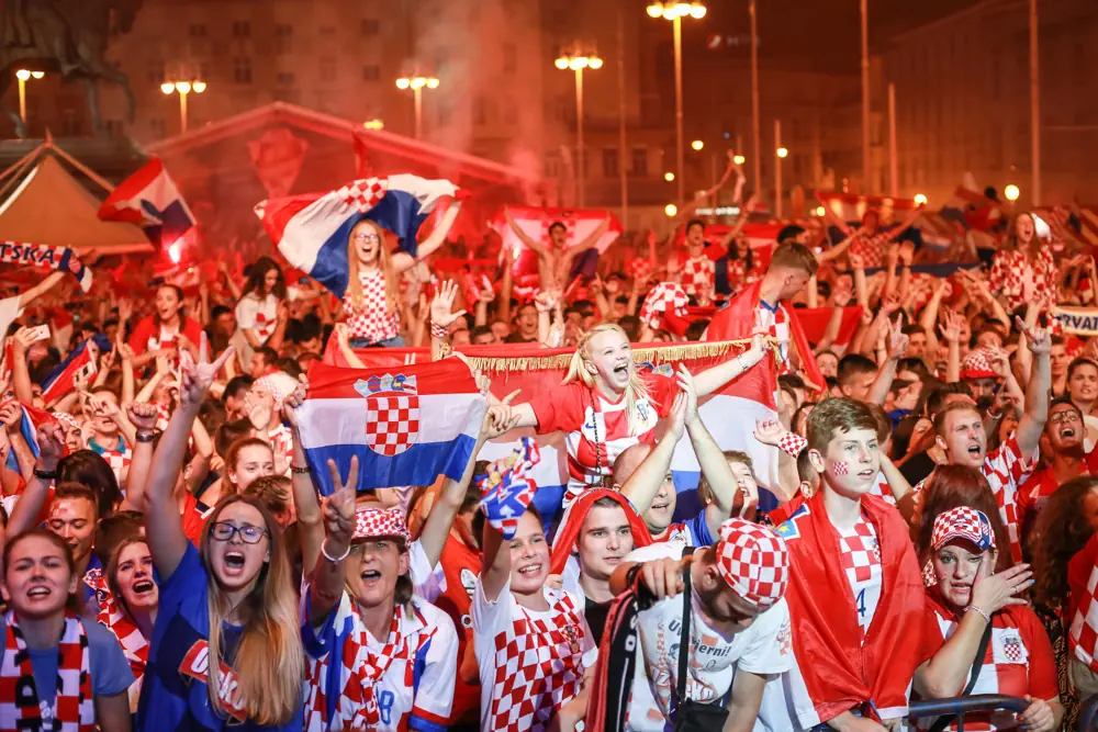 Les supporters croates