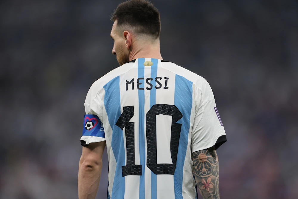 Lionel Messi, Argentine - dos avec numéro