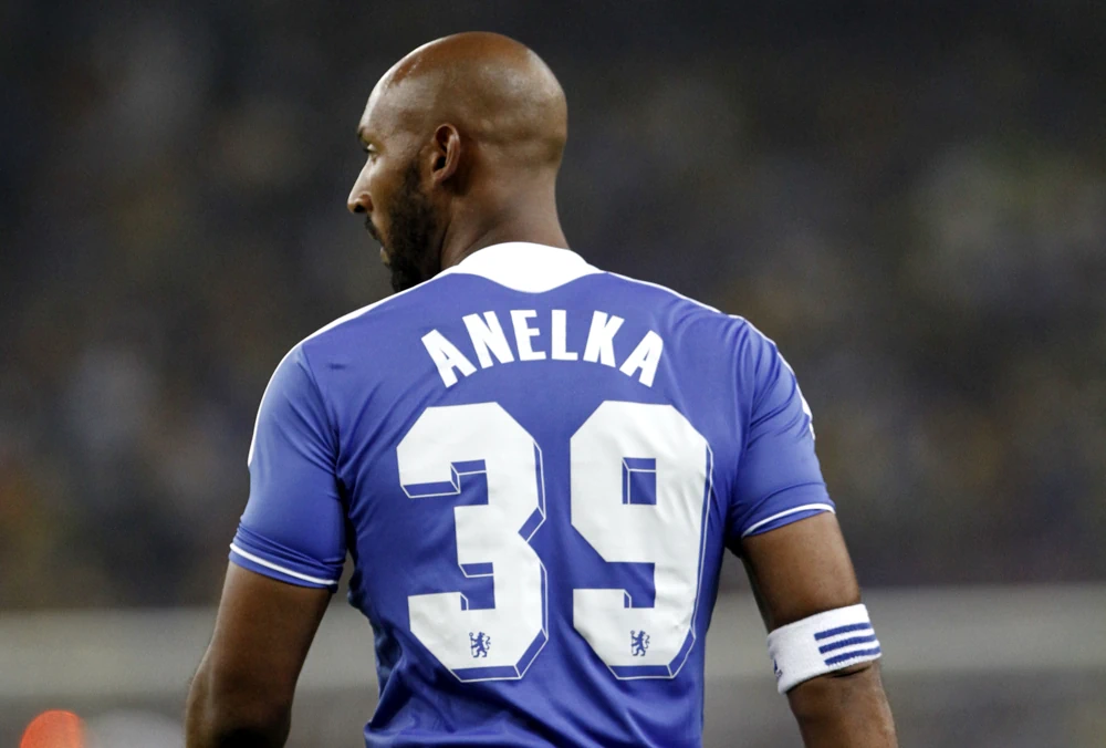 Nicolas Anelka à l'époque où il jouait pour Chelsea