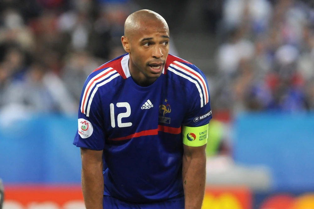 Thierry Henry - ici en train de jouer pour l'équipe de France