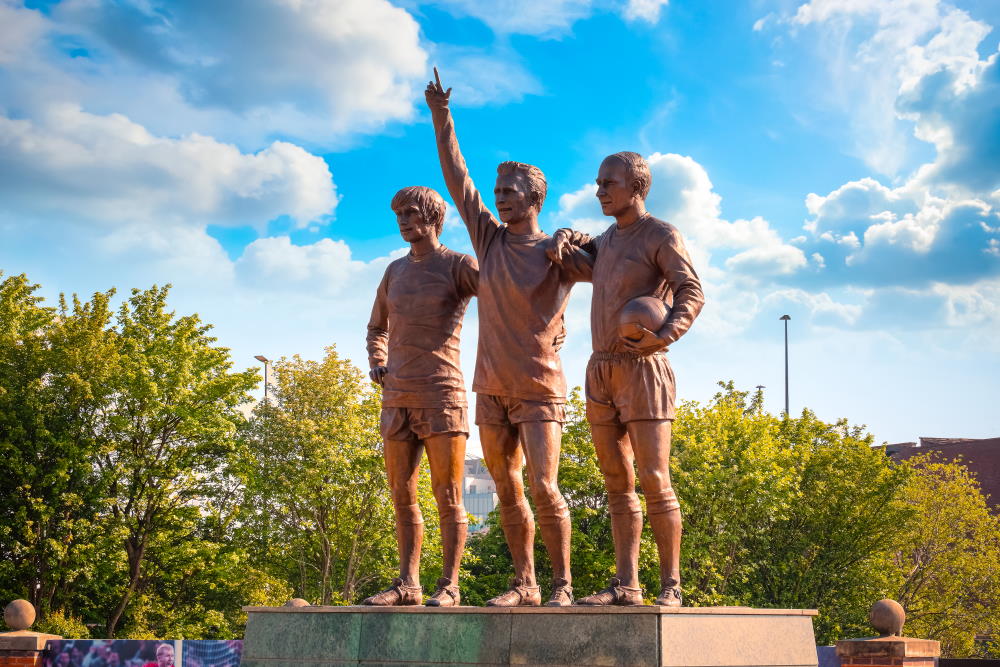 Statue de George Best, Denis Law et Sir Bobby Charlton